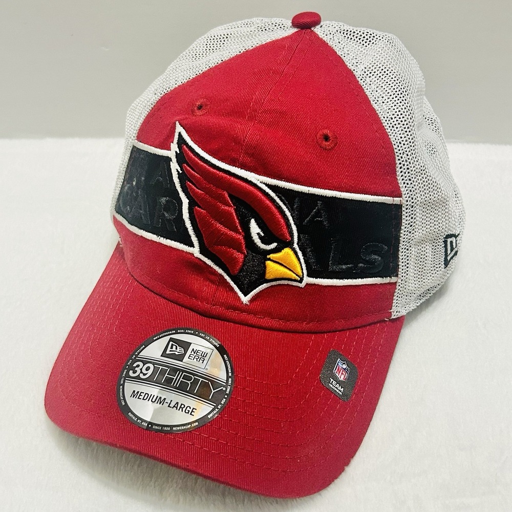 New Era Arizona Cardinals‎ Banded Team 39THIRTY Stretch Flex Hat M/L Red NFL